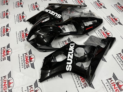 Suzuki GSXR1000 Fairings (2003-2004) Black, White, Red at KingsMotorcycleFairings.com