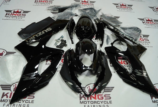 Suzuki GSXR1000 (2005-2006) Black & Chrome Fairings at KingsMotorcycleFairings.com