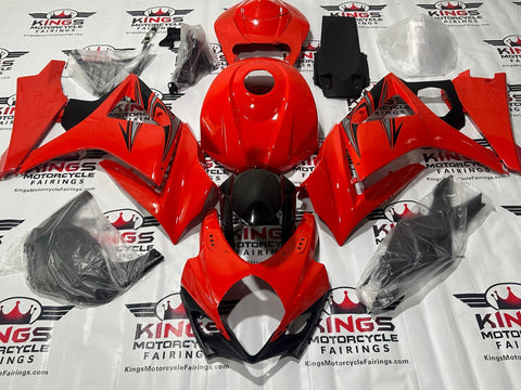 Suzuki GSXR 1000 Fairings (2007-2008) Red, Silver, Black at KingsMotorcycleFairings.com