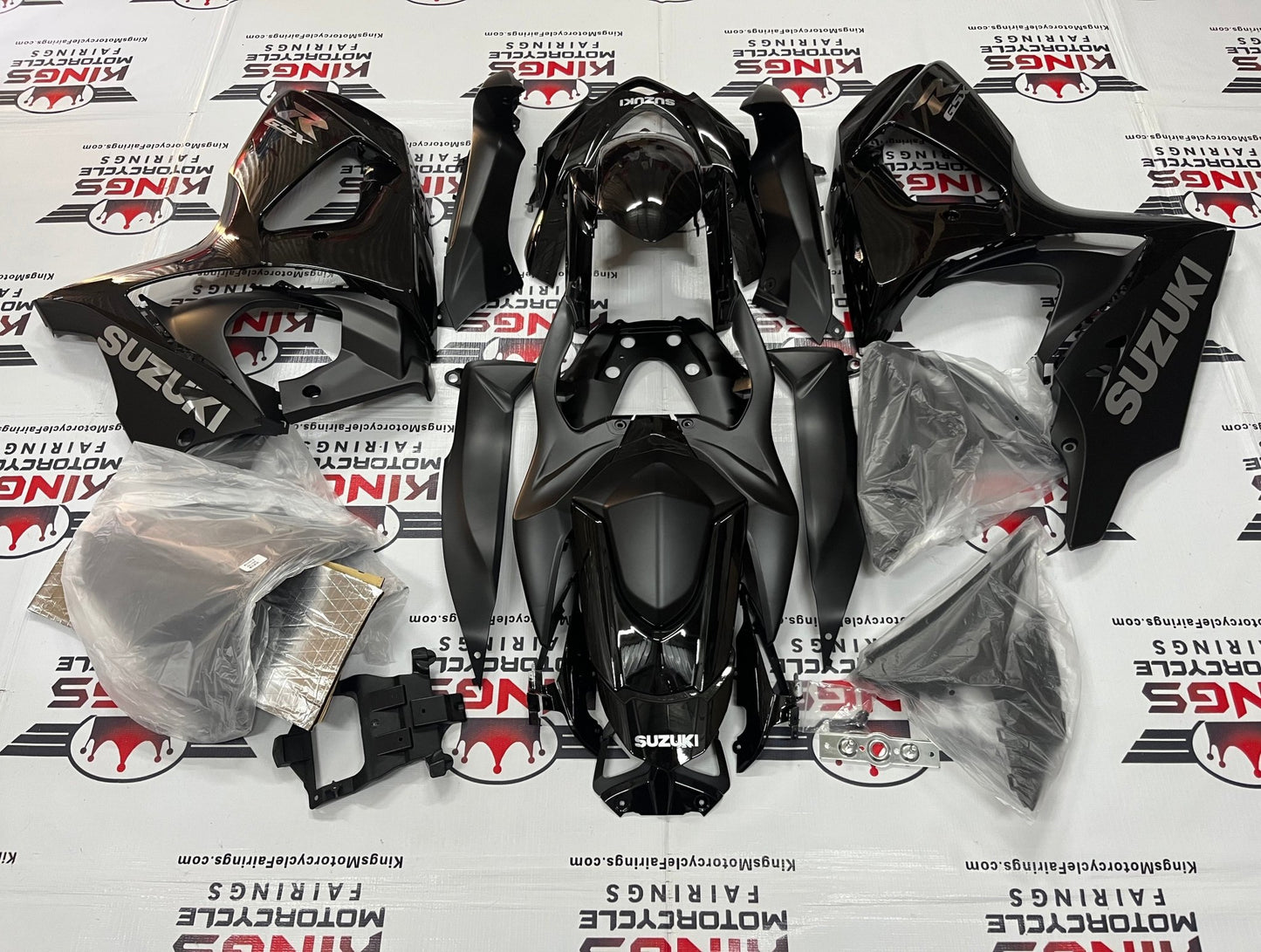 Suzuki GSXR1000 (2009-2016) Black & Chrome Fairings at KingsMotorcycleFairings.com
