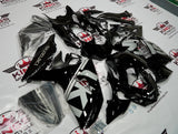 Suzuki GSXR1000 (2009-2016) Black & Silver Fairings at KingsMotorcycleFairings.com