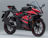 Suzuki GSXR125 Fairings (2017-2025) Black, Red at KingsMotorcycleFairings.com