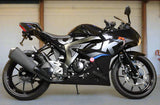 Suzuki GSXR125 Fairings (2017-2025) Black, Silver, Blue at KingsMotorcycleFairings.com