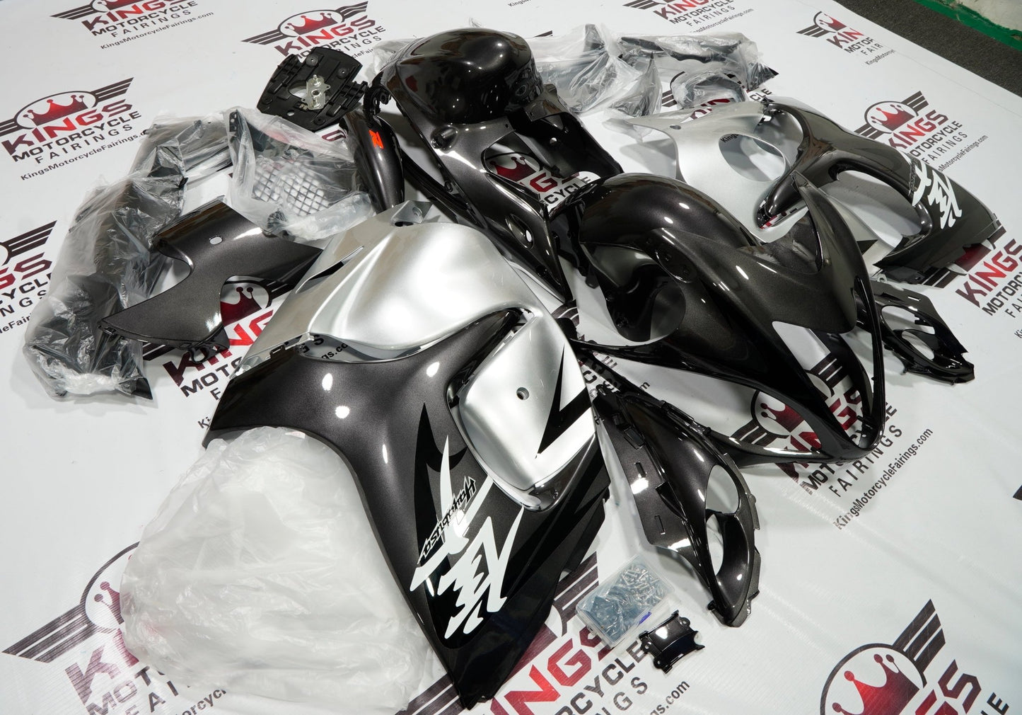 Suzuki GSXR1300 Hayabusa (2008-2019) Silver Fairings at KingsMotorcycleFairings.com