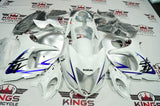 Suzuki GSX1300R Hayabusa Fairings (2008-2020) White, Silver, Blue Fairings at KingsMotorcycleFairings.com