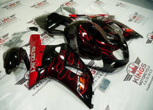 Suzuki GSXR600 Fairing Kit (2000-2003) Black, Candy Red Flame, Gray at KingsMotorcycleFairings.com