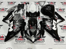 Suzuki GSXR600 Fairing Kit (2008-2010) Black, White, Woman at KingsMotorcycleFairings.com