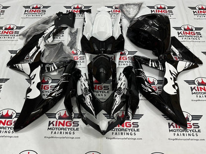 Suzuki GSXR600 Fairing Kit (2008-2010) Black, White, Woman at KingsMotorcycleFairings.com