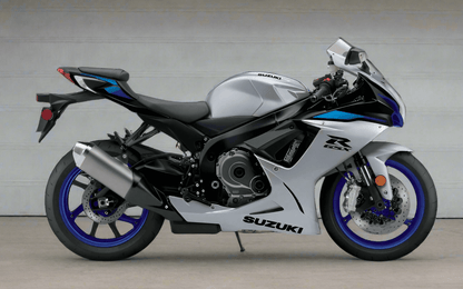 Suzuki GSXR600 Fairing Set (2025-2026) Gloss Silver, Blue, Black at KingsMotorcycleFairings.com