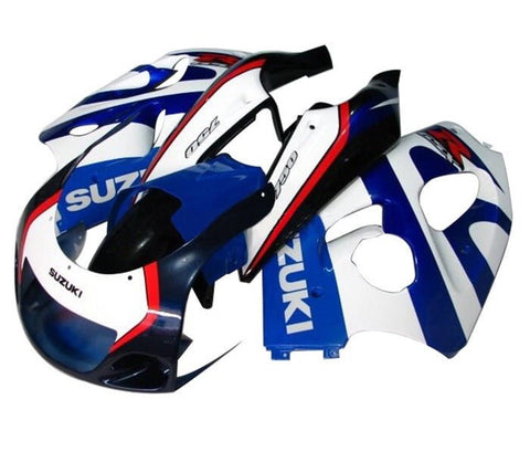 Suzuki GSXR600 Fairings (1996-1999) Blue, White, Dark Blue, Red at KingsMotorcycleFairings.com