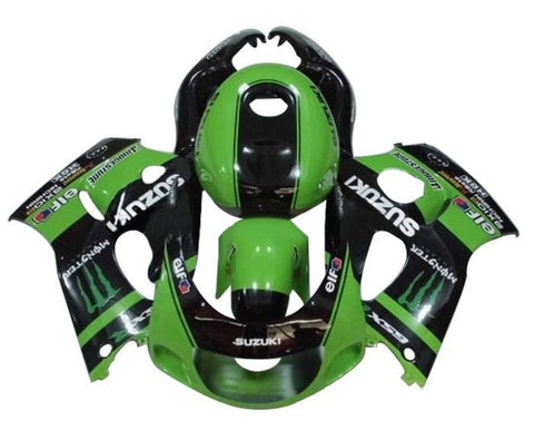 Suzuki GSXR600 Fairings (1996-1999) Green, Black, Monster at KingsMotorcycleFairings.com