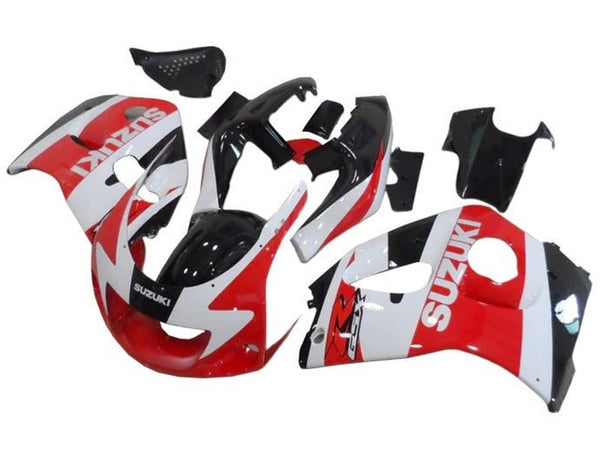 Suzuki GSXR600 Fairings (1996-1999) White, Red, Black at KingsMotorcycleFairings.com