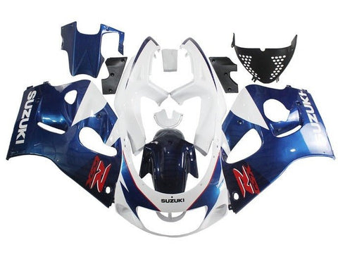 Suzuki GSXR600 Fairings (1996-1999) White, Blue, Red at KingsMotorcycleFairings.com
