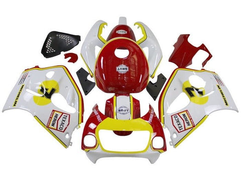 Suzuki GSXR600 Fairings (1996-1999) White, Red, Yellow Texaco at KingsMotorcycleFairings.com