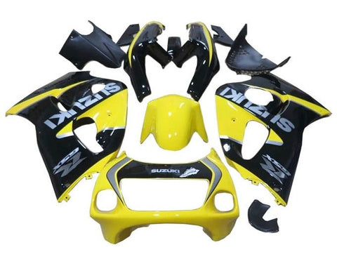 Suzuki GSXR600 Fairings (1996-1999) Yellow, Black, Silver at KingsMotorcycleFairings.com
