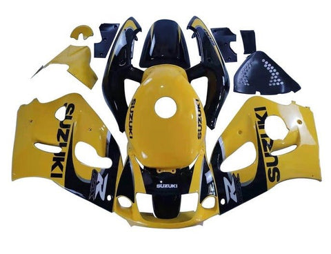 Suzuki GSXR600 Fairings (1996-1999) Yellow, Black at KingsMotorcycleFairings.com
