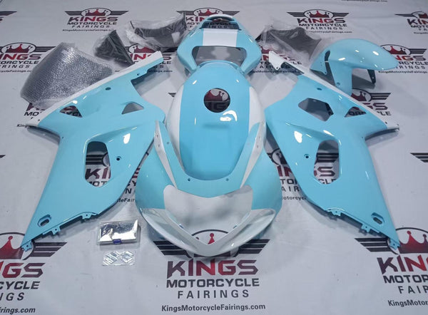 Suzuki GSXR600 Fairings (2000-2003) Baby Blue, White at KingsMotorcycleFairings.com