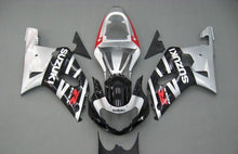 Suzuki GSXR 600 Fairings (2000-2003) Black, Silver Stripe, Red from KingsMotorcycleFairings.com