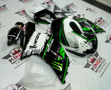 Suzuki GSXR600 Fairings (2000-2003) Black, White, Green at KingsMotorcycleFairings.com