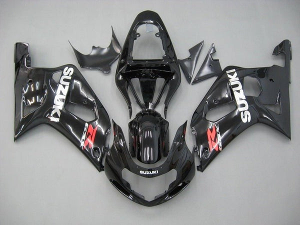 Suzuki GSXR600 Fairings (2000-2003) Black, White, Red at KingsMotorcycleFairings.com