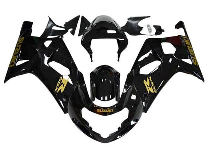 Suzuki GSXR 600 Fairings (2000-2003) Black, Yellow from KingsMotorcycleFairings.com
