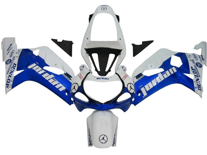 Suzuki GSXR600 Fairings (2000-2003) Blue, White Jordan at KingsMotorcycleFairings.com