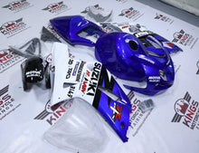 Suzuki GSXR600 Fairings (2000-2003) Blue, White, Black Stripe at KingsMotorcycleFairings.com