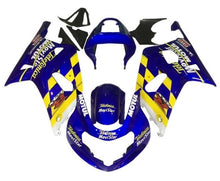 Suzuki GSXR 600 Fairings (2000-2003) Blue, Yellow Checker from KingsMotorcycleFairings.com