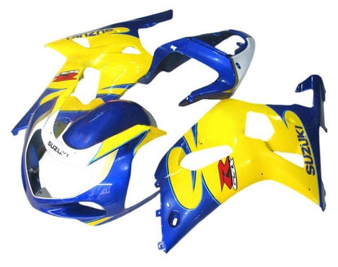 Suzuki GSXR600 Fairings (2000-2003) Blue, Yellow Tribal at KingsMotorcycleFairings.com