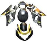 Suzuki GSXR 600 Fairings (2000-2003) Matte Black, Matte Yellow at KingsMotorcycleFairings.com