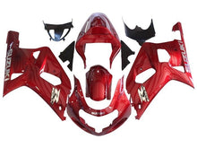 Suzuki GSXR 600 Fairings (2000-2003) Red, Chrome at KingsMotorcycleFairings.com