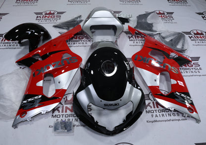 Suzuki GSXR600 Fairings (2000-2003) Red, Silver, Black, Chrome at KingsMotorcycleFairings.com