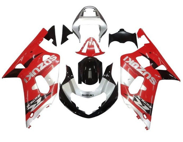 Suzuki GSXR600 Fairings (2000-2003) Red, Silver, Black at KingsMotorcycleFairings.com