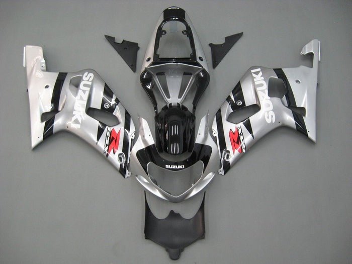 Suzuki GSXR 600 Fairings (2000-2003) Silver, Black, White, Red at KingsMotorcycleFairings.com