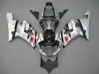Suzuki GSXR 600 Fairings (2000-2003) Silver, Black, White, Red at KingsMotorcycleFairings.com