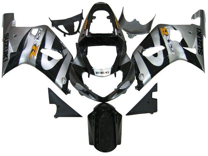 Suzuki GSXR 600 Fairings (2000-2003) Silver, Black, Yellow at KingsMotorcycleFairings.com