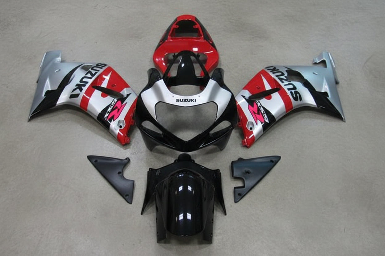 Suzuki GSXR600 Fairings (2000-2003) Silver, Red, Black at KingsMotorcycleFairings.com