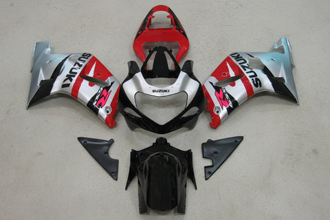 Suzuki GSXR 600 Fairings (2000-2003) Silver, Red, Black at KingsMotorcycleFairings.com