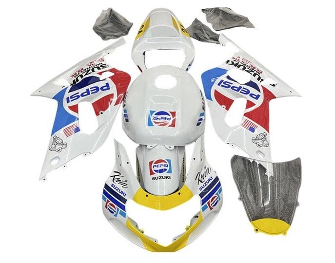 Suzuki GSXR 600 Fairings (2000-2003) White Pepsi at KingsMotorcycleFairings.com