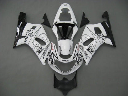Suzuki GSXR 600 Fairings (2000-2003) White, Black Tribal at KingsMotorcycleFairings.com