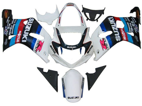 Suzuki GSXR600 Fairings (2000-2003) White, Blue, Red, Black, Motul at KingsMotorcycleFairings.com