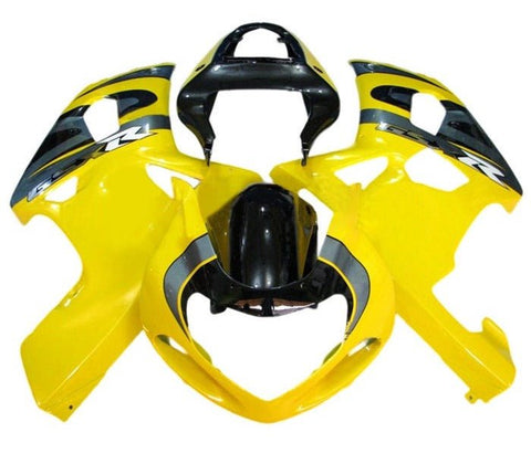 Suzuki GSXR600 Fairings (2000-2003) Yellow, Gray. Black at KingsMotorcycleFairings.com
