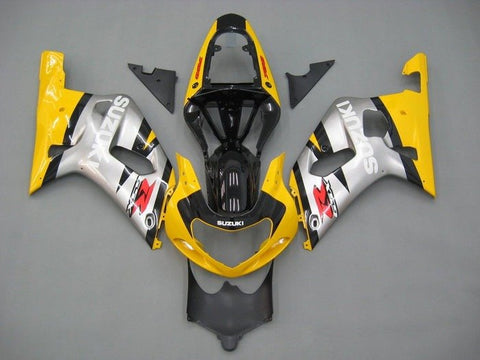Suzuki GSXR600 Fairings (2000-2003) Yellow, Silver, Black at KingsMotorcycleFairings.com