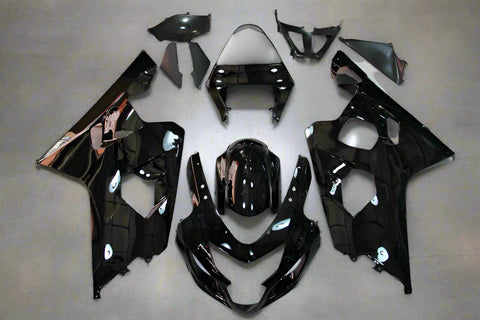 Suzuki GSXR600 Fairings (2004-2005) All Black at KingsMotorcycleFairings.com