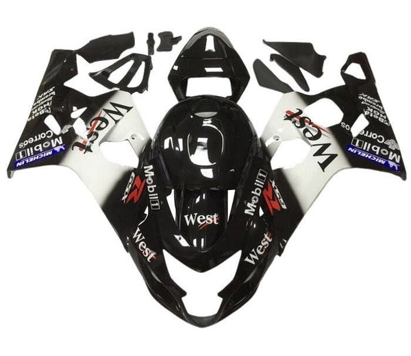 Suzuki GSXR600 Fairings (2004-2005) Black West at KingsMotorcycleFairings.com