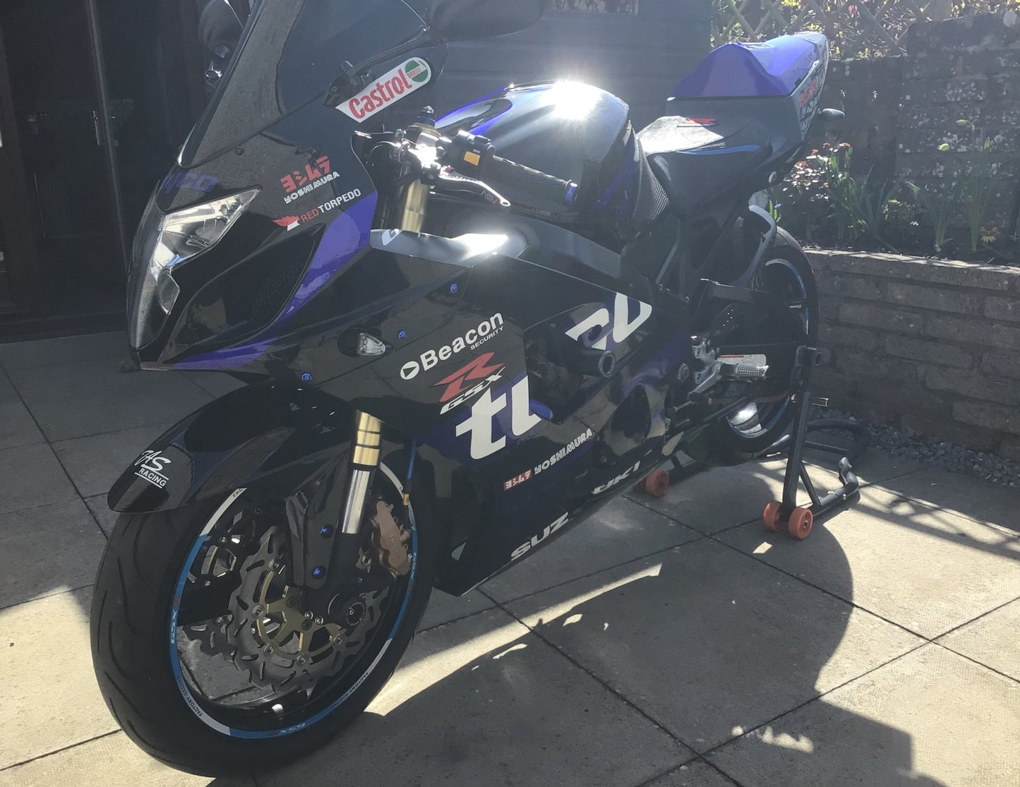 Suzuki GSXR 600 Fairings (2004-2005) Black, Blue, Black, Green Tyco at KingsMotorcycleFairings.com