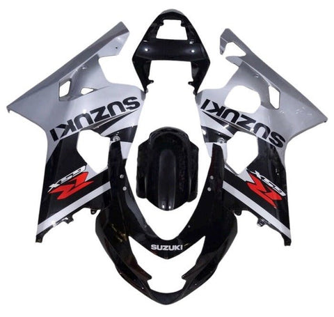 Suzuki GSXR600 Fairings (2004-2005) Black, Gray, Red at KingsMotorcycleFairings.com