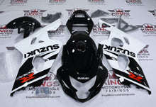 Suzuki GSXR600 Fairings (2004-2005) Black, White, Red from KingsMotorcycleFairings.com