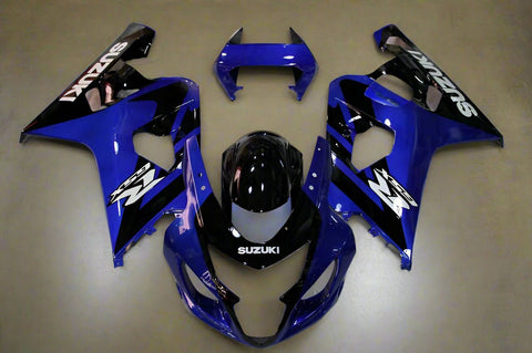 Suzuki GSXR600 Fairings (2004-2005) Blue, Black, White at KingsMotorcycleFairings.com