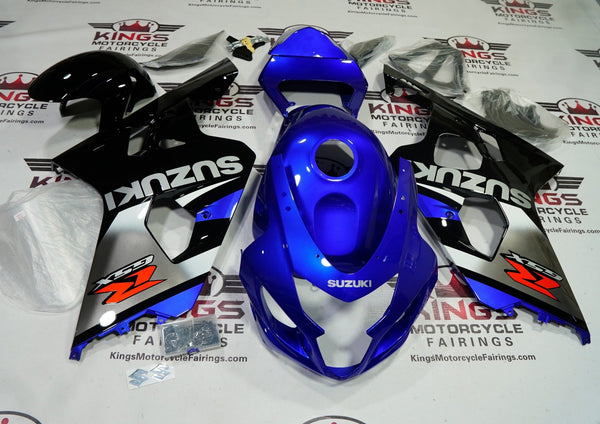 Suzuki GSXR600 Fairings (2004-2005) Blue, Gray, Black, Red at KingsMotorcycleFairings.com